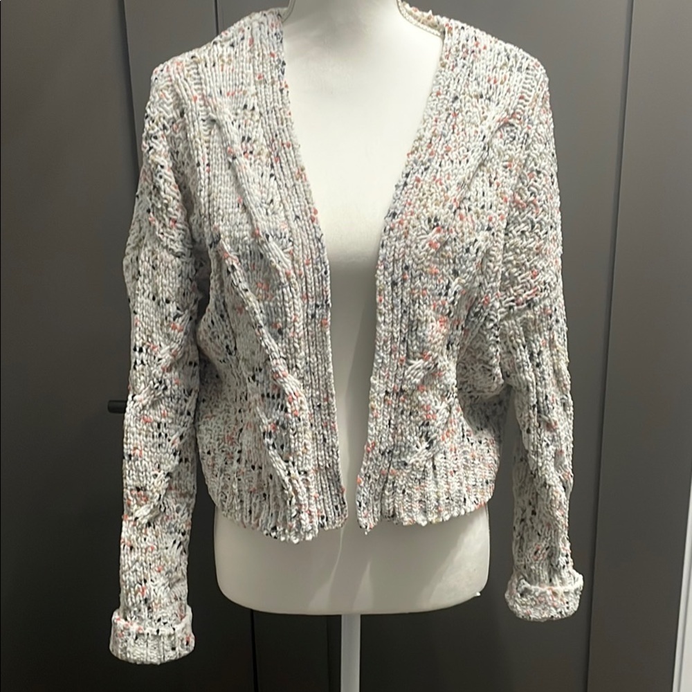 Moon & Madison Speckled Knit Cardigan Sz XS